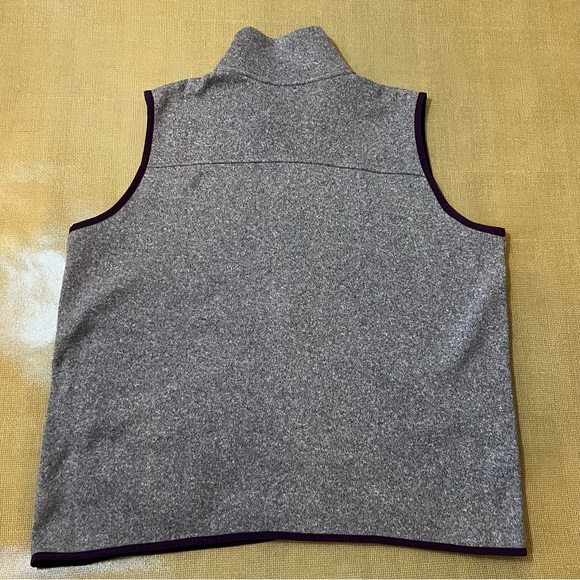 Worn Once! Eddie Bauer Fleece Zip Vest Heather Lavender Size XL - Picture 14 of 15